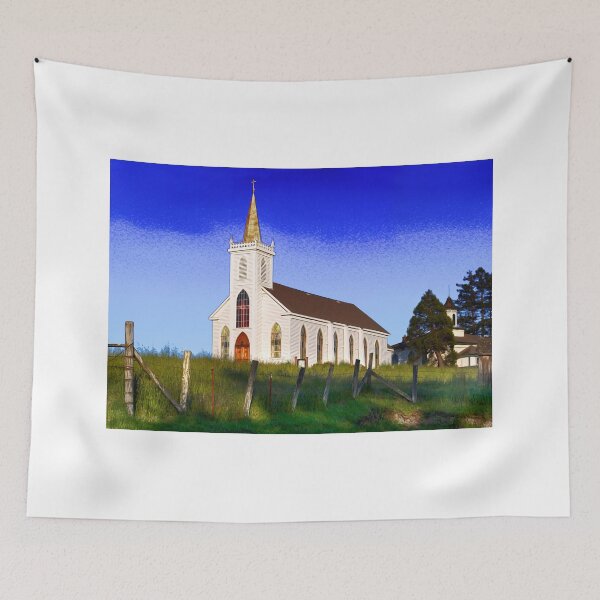 Item preview, St. Teresa of Avila Catholic Church, famous landmark in the little town of  Bodega, designed and sold by Wernher Krutein.