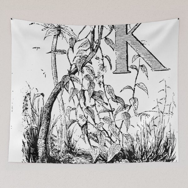 Item preview, Garden Alphabet Letter K designed and sold by Quill-n-Ink.