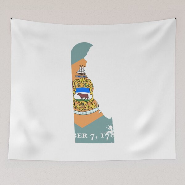 Item preview, Flag Map of Delaware  designed and sold by abbeyz71.