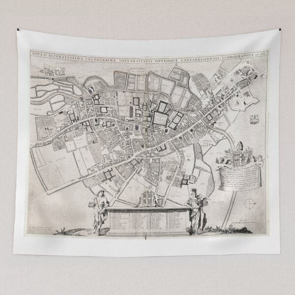 Item preview, Vintage Map of Cambridge England (1690) designed and sold by BravuraMedia.