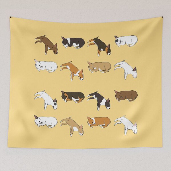 Item preview, Lazy Bull Terrier - Yellow designed and sold by Qtea.