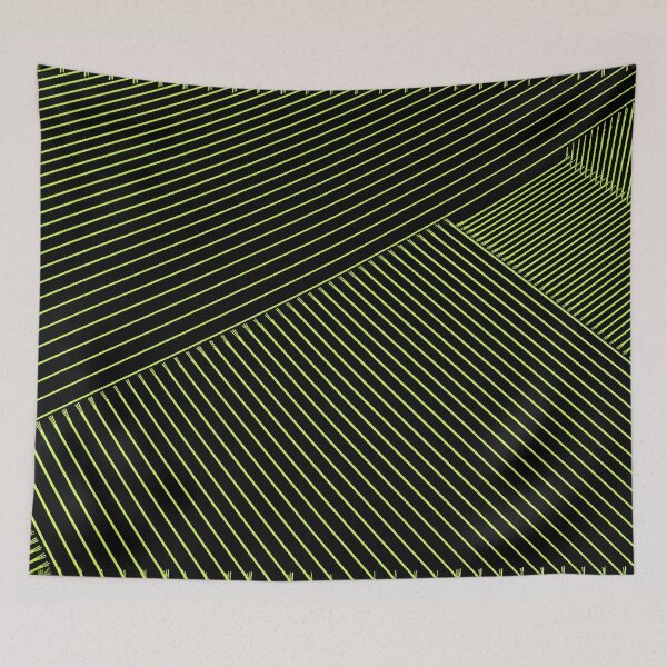 Item preview, Line Art - Geometric Illusion, abstraction yellow designed and sold by cool-shirts.