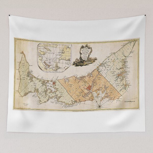 Item preview, Vintage Map of Prince Edward Island (1775) designed and sold by BravuraMedia.