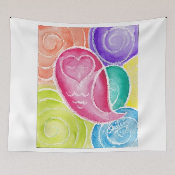 Item preview, Hypnotic Heart Owl designed and sold by Shiloh Moore.