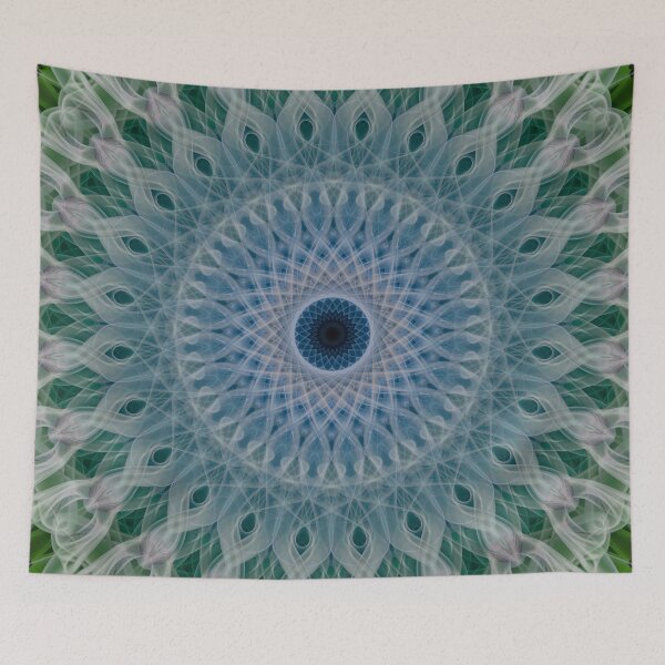 Item preview, Mandala in green and pastel blue colors designed and sold by JBlaminsky.