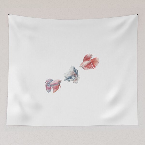 Item preview, Watercolor betta: siamese fighting fish designed and sold by wanderinglaur.