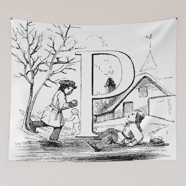 Item preview, Child Alphabet Letter P designed and sold by Quill-n-Ink.