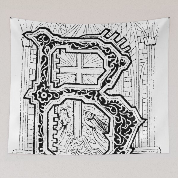 Item preview, Baroque Alphabet Letter B designed and sold by Quill-n-Ink.