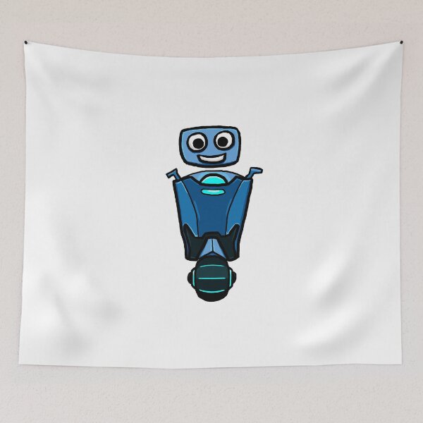 Item preview, RRDDD Blue Robot designed and sold by Kira Shaw.