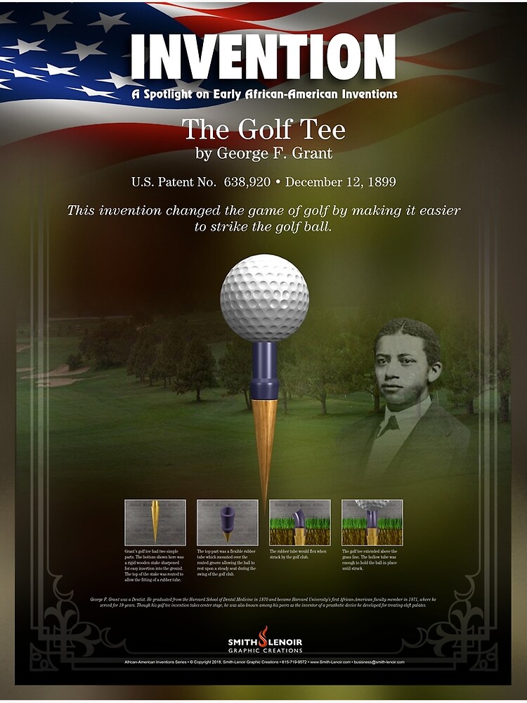 "AfricanAmerican Inventions Golf Tee" Photographic Print for Sale by