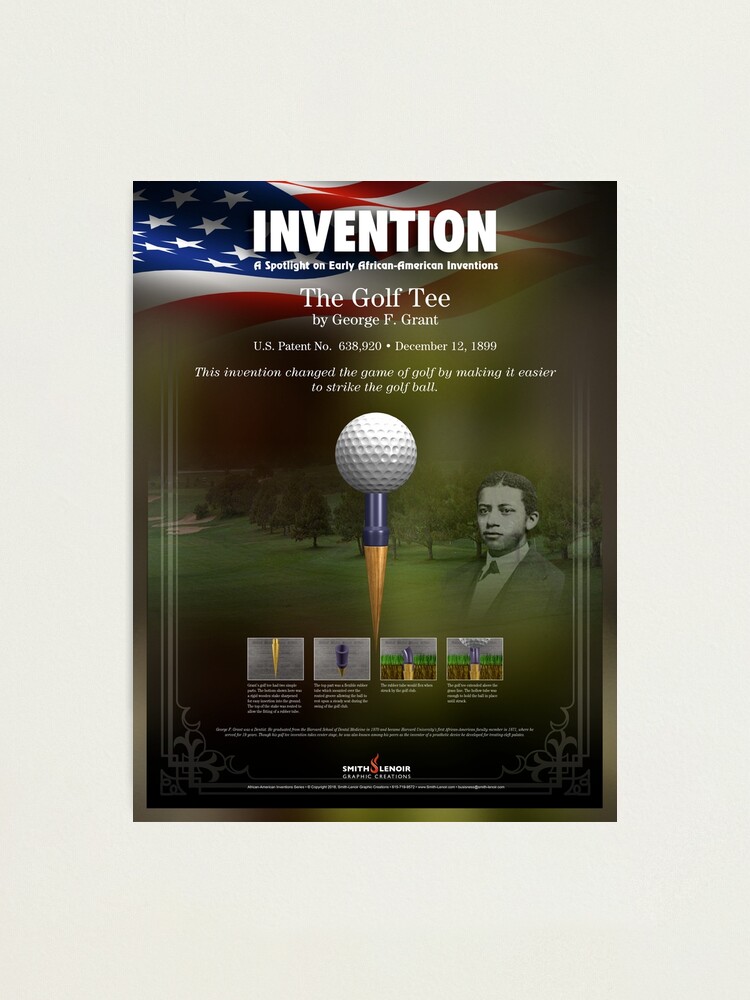 "AfricanAmerican Inventions Golf Tee" Photographic Print for Sale by
