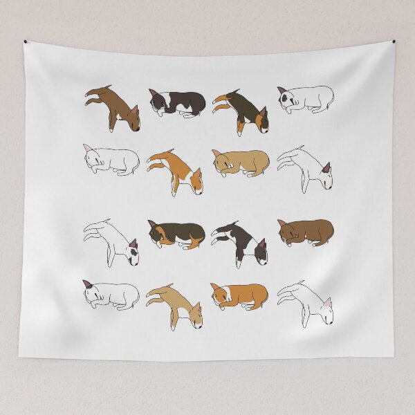 Item preview, Lazy Bull Terrier - White designed and sold by Qtea.