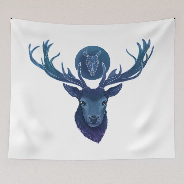 Item preview, Blue Spirit Stag - Skull Symbol designed and sold by Elvenbeard.