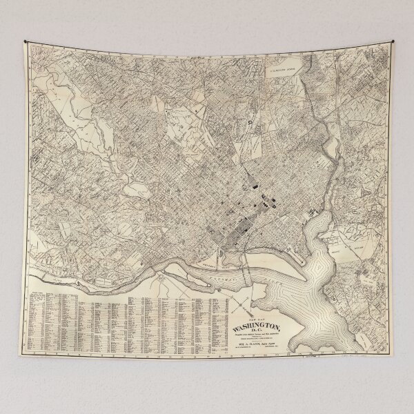 Item preview, Vintage Map of Washington D.C. (1900) designed and sold by BravuraMedia.