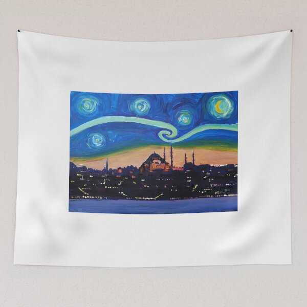 Artikelvorschau, starry nights in Istanbul - Van Gogh inspiriert entworfen und verkauft von artshop77.