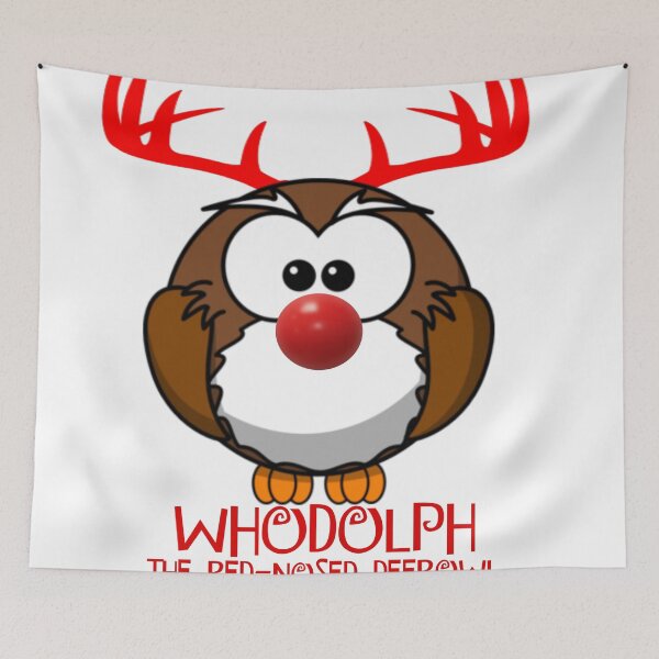 Item preview, WHODOLPH THE RED-NOSED DEEROWL - CHRISMAS/REINDEER designed and sold by CalliopeSt.