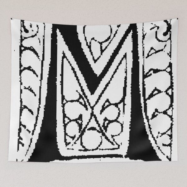 Item preview, Medieval Alphabet Letter M designed and sold by Quill-n-Ink.