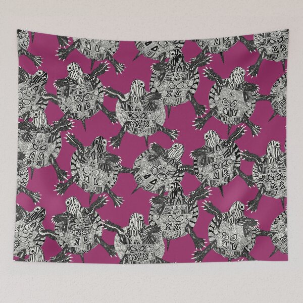 Item preview, turtle party pink designed and sold by scrummy.