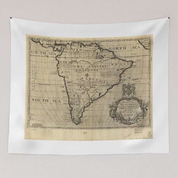 Item preview, Vintage Map of South America (1700) designed and sold by BravuraMedia.