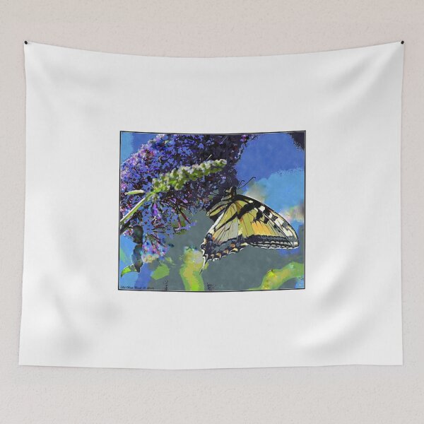 Item preview, Eastern Tiger Swallowtail on a Butterfly Bush designed and sold by Deb  Badt-Covell.