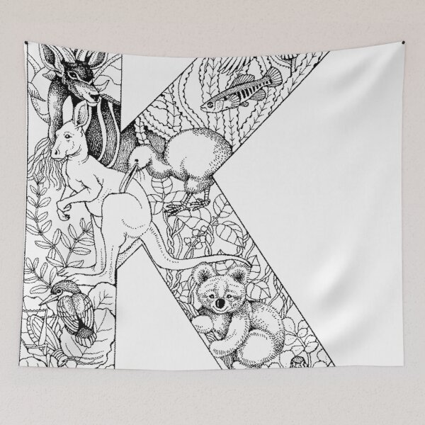 Item preview, Animal Alphabet Letter K  designed and sold by Quill-n-Ink.