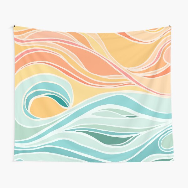 Aperçu de l'œuvre Ciel Mer Paysage abstrait créée et vendue par moderntropical.