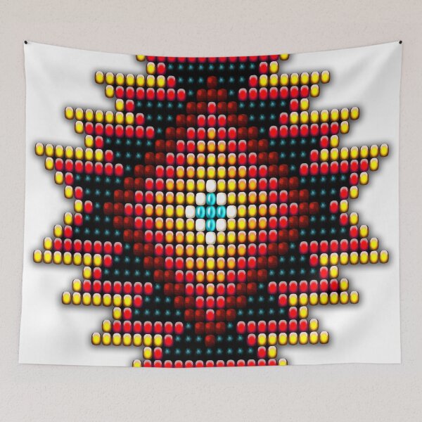 Item preview, Native American-Style Fiery Sunburst designed and sold by Naumaddic Arts.
