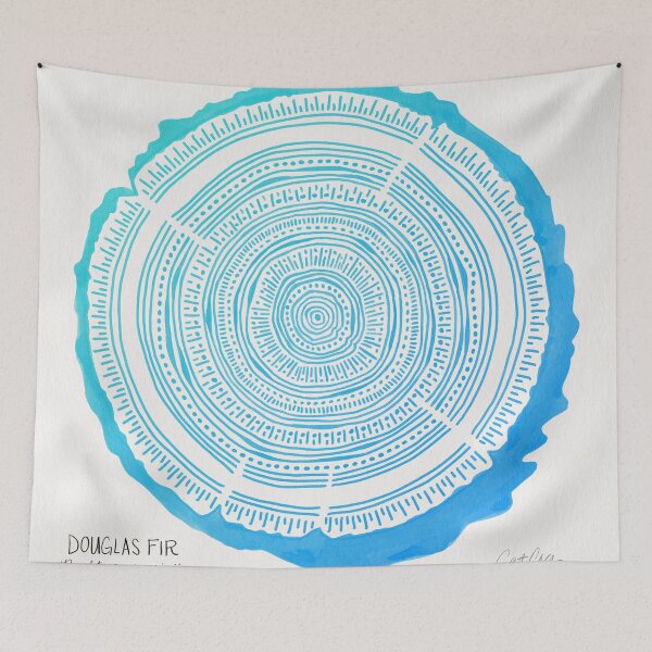 Item preview, Douglas Fir – Blue Ombré designed and sold by Cat Coquillette.