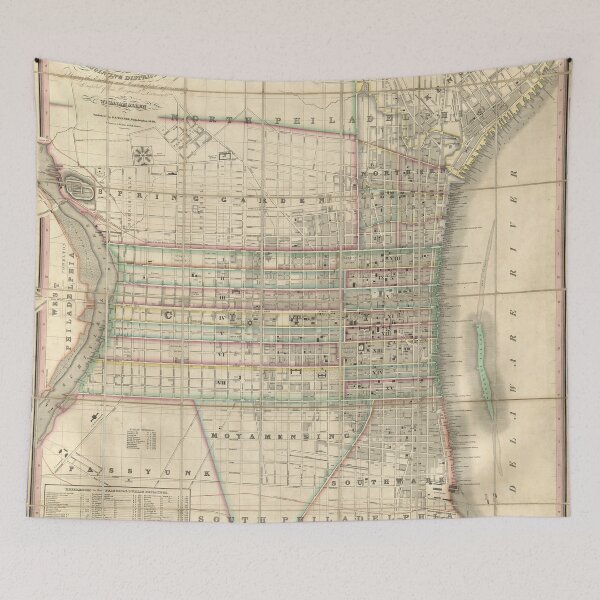 Item preview, Vintage Map of Philadelphia Pennsylvania (1830) designed and sold by BravuraMedia.