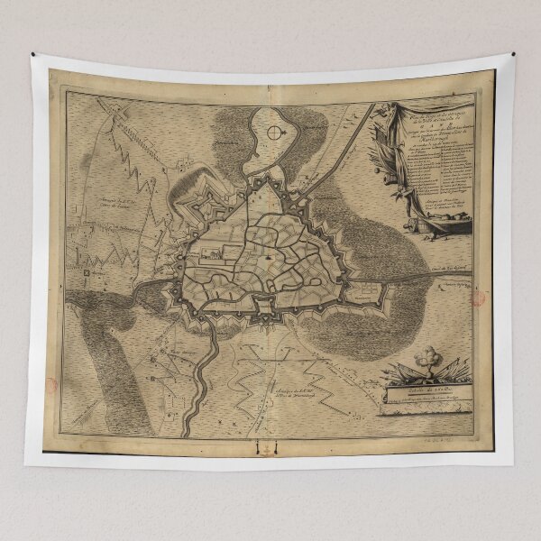 Item preview, Vintage Map of Ghent Belgium (1709) designed and sold by BravuraMedia.