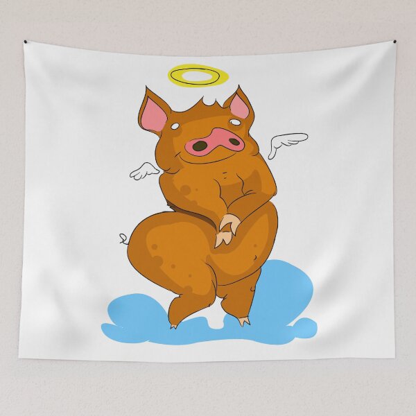 Item preview, Pig with angel's wings designed and sold by stickerium.