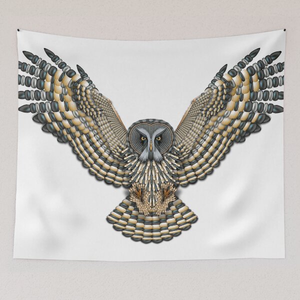 Item preview, Beadwork Great Grey Owl designed and sold by Naumaddic Arts.