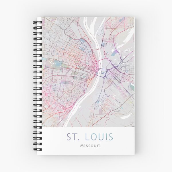 Item preview, St Louis Map, USA City Missouri, Travel, Traveler Gift  designed and sold by TheRedFinch.