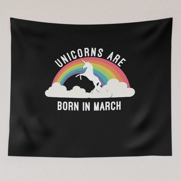 Artikelvorschau, Unicorns Are Born in March entworfen und verkauft von flippinsg.