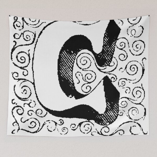 Item preview, Block Alphabet Letter C designed and sold by Quill-n-Ink.