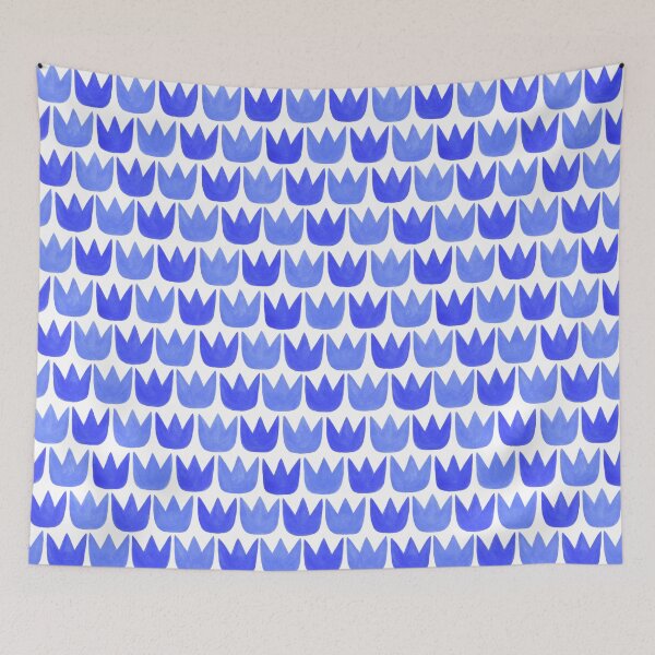 Item preview, Tiptoe Tulips Blue designed and sold by Sally Cummings.