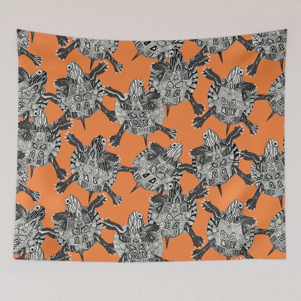 Item preview, turtle party persimmon designed and sold by scrummy.