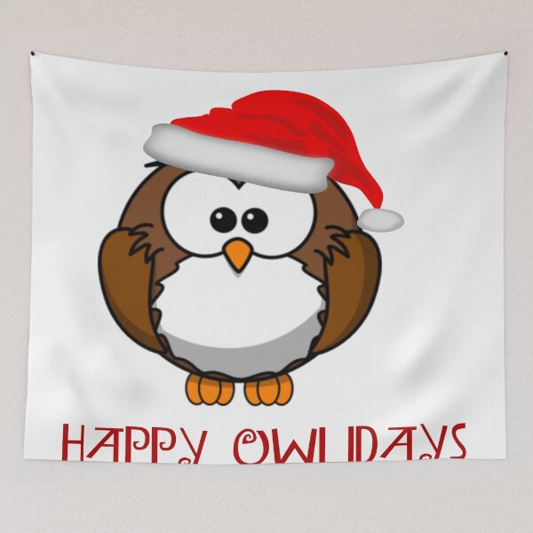 Item preview, HAPPY OWLIDAY (CHRISTMAS/HOLIDAY) designed and sold by CalliopeSt.