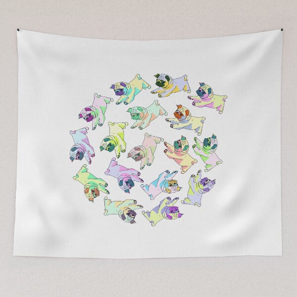 Item preview, spiral pugs designed and sold by FandomizedRose.
