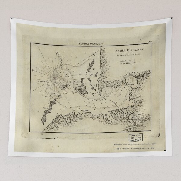 Item preview, Vintage Map of Tampa Florida (1809) designed and sold by BravuraMedia.