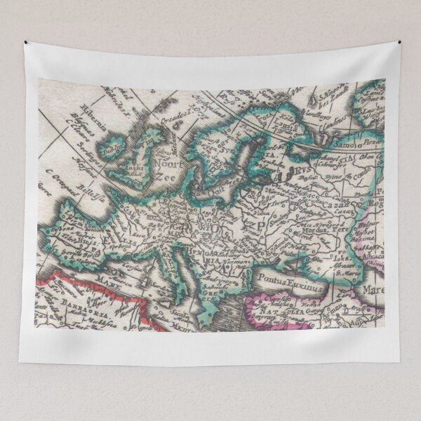 Item preview, Vintage Map of Europe (1685) designed and sold by BravuraMedia.