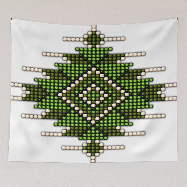 Item preview, Green Native American-Style Sunburst designed and sold by Naumaddic Arts.