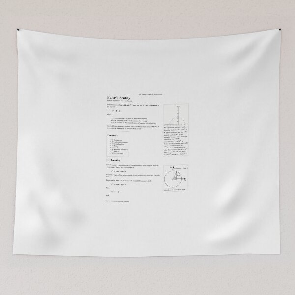 Item preview, Euler's Identity Math, Mathematics designed and sold by johnnymayer.