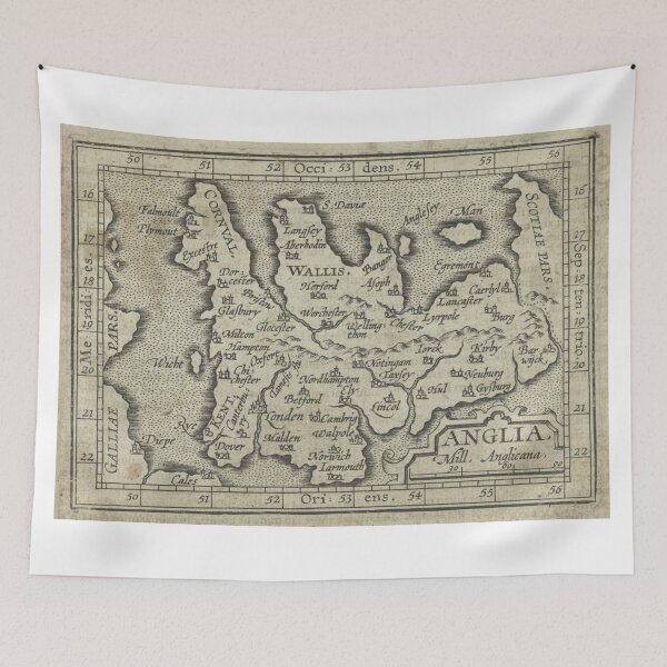 Item preview, Vintage Map of England (1603) designed and sold by BravuraMedia.