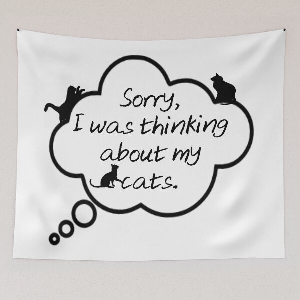 Item preview, THINKING ABOUT MY CATS designed and sold by CalliopeSt.