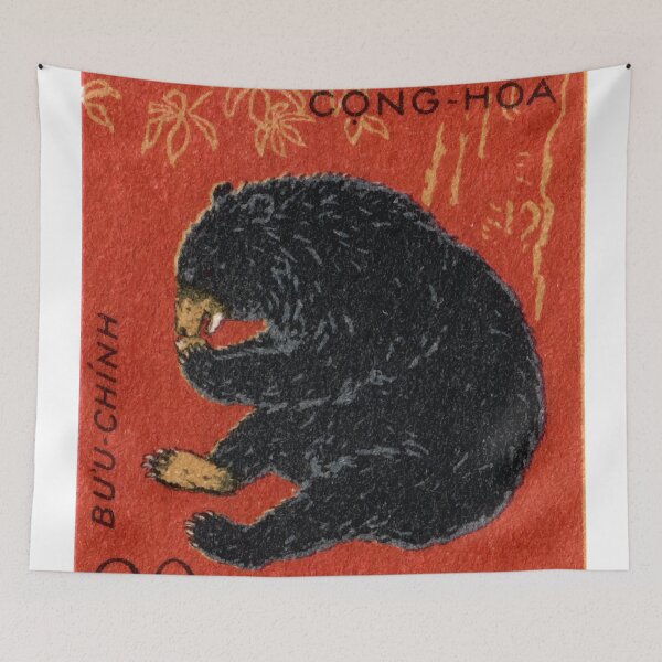 Item preview, 1961 Vietnam Sun Bear Postage Stamp designed and sold by retrographics.