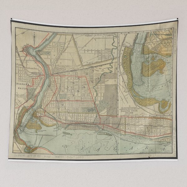 Item preview, Vintage Map of Niagara Falls NY (1893) designed and sold by BravuraMedia.