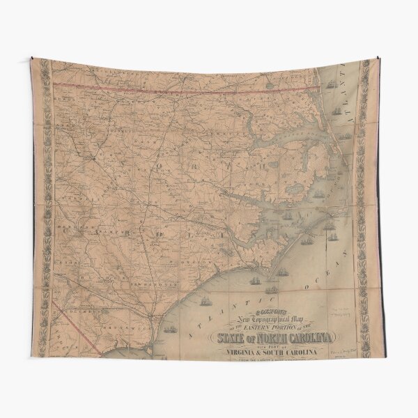 Map Of Eastern North Carolina Gifts & Merchandise  Redbubble