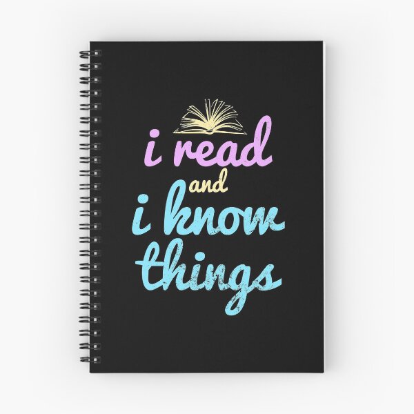 Item preview, I READ AND I KNOW THINGS Sticker designed and sold by aydapadi.