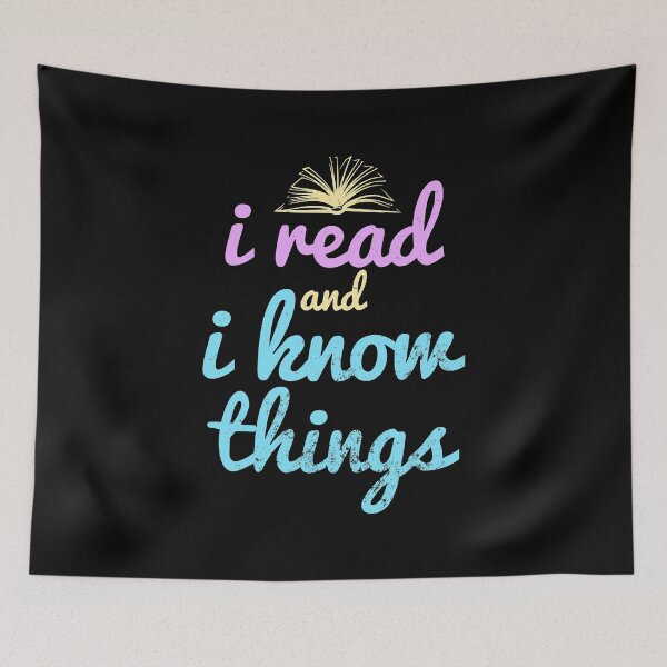 Item preview, I READ AND I KNOW THINGS Sticker designed and sold by aydapadi.